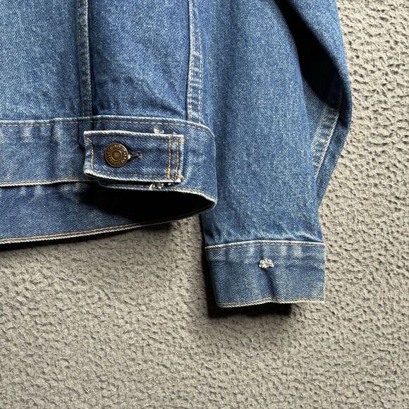 1971-1981 Levi’s Type 3 Little E Trucker's Jean Jacket 38 US Made 70505-0217 - Picture 8 of 11